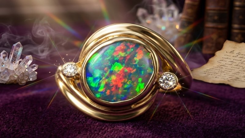 Opal Engagement Ring