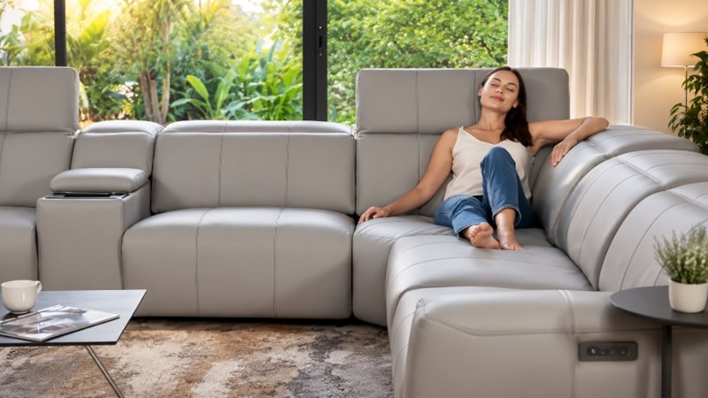Sofas in Melbourne showroom display by Gainsville furniture