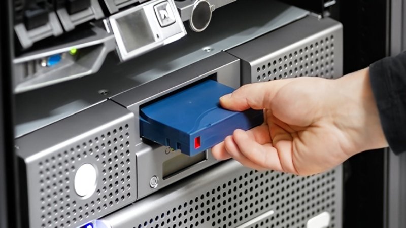 Tape data migration process transferring archived data to cloud storage