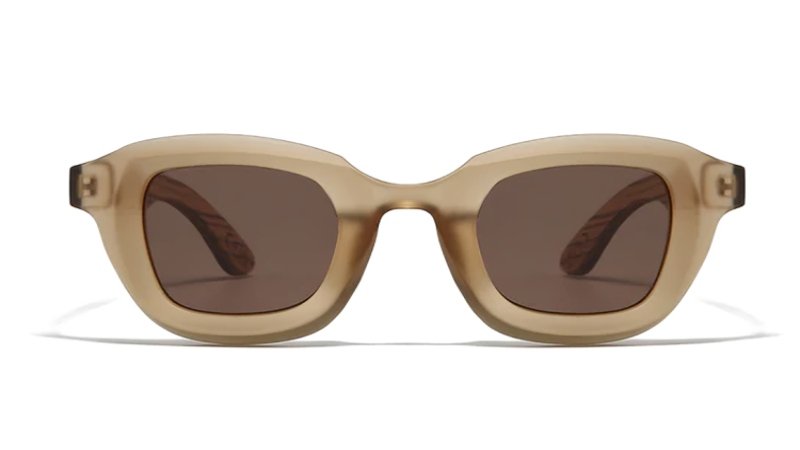 Wooden glasses crafted from walnut with natural grain finish