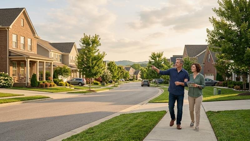 Middle Tennessee suburban neighborhood for home buyers